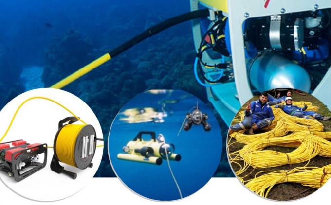 Cabo umbilical híbrido Rov para energia Rov e transmissão de sinal 0