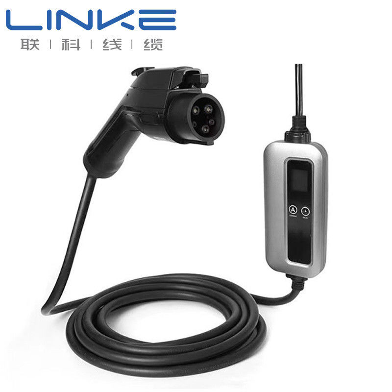 32A Corrente nominal IP65 Grau de proteção Silicone Jacket EV Carregador de cabo para veículos elétricos