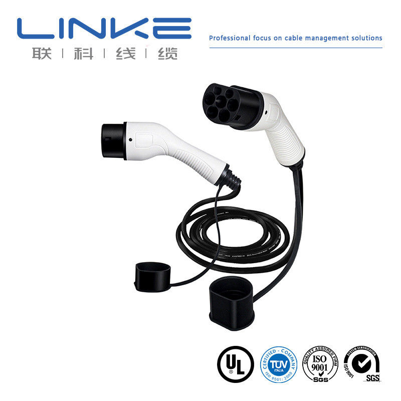 105 graus AC 300/500V Condutor de cobre nu Silicone Isolamento cabo de carregador EV para conexão de carro inteligente