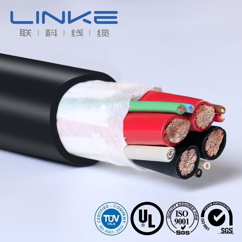 105 graus AC 300/500V Condutor de cobre nu Silicone Isolamento cabo de carregador EV para conexão de carro inteligente