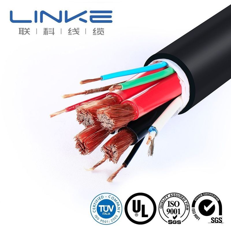 105 graus AC 300/500V Condutor de cobre nu Silicone Isolamento cabo de carregador EV para conexão de carro inteligente