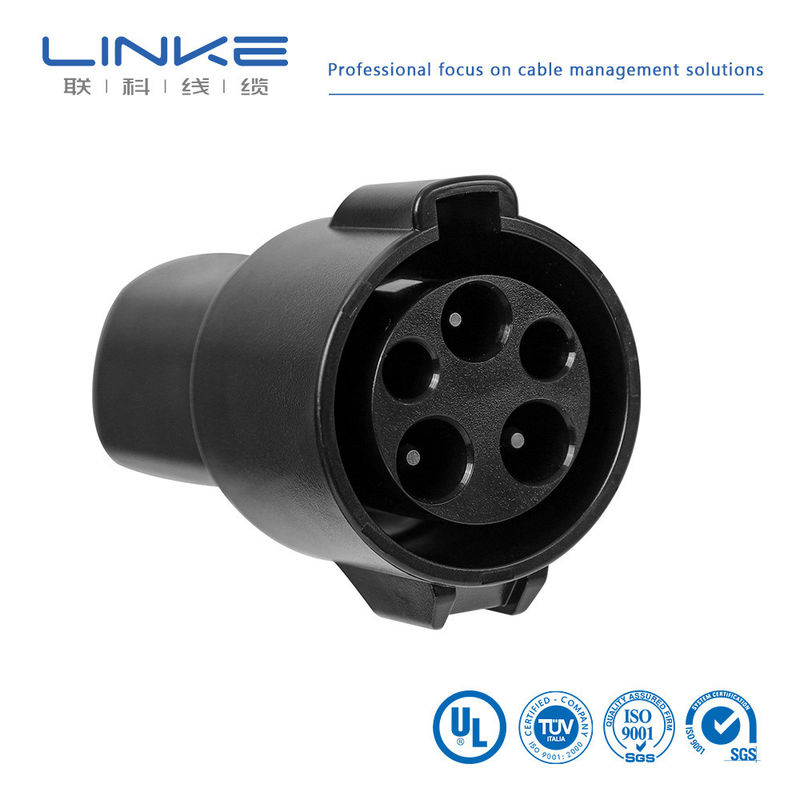 5m Cabo de carregador de veículos elétricos 16A 32A TUV Sud Certificado AC Station Connector Plug
