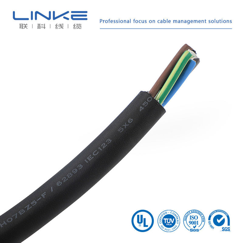 Personalização XLPE3 Core 6 sup2 Cabo de Carregamento para Carregamento de Pilhas