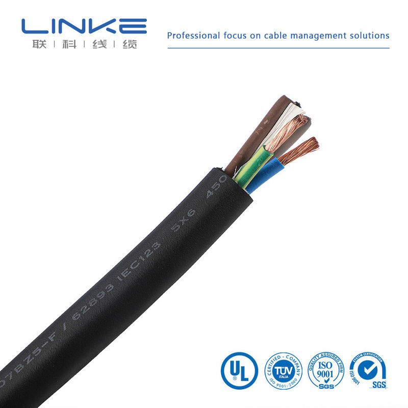Personalização XLPE3 Core 6 sup2 Cabo de Carregamento para Carregamento de Pilhas