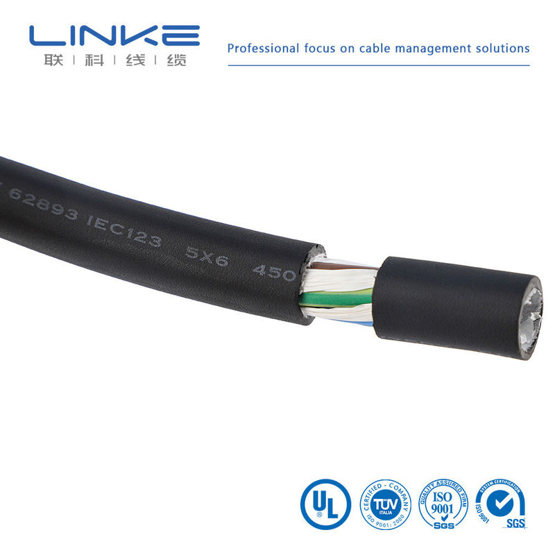 Personalização XLPE3 Core 6 sup2 Cabo de Carregamento para Carregamento de Pilhas