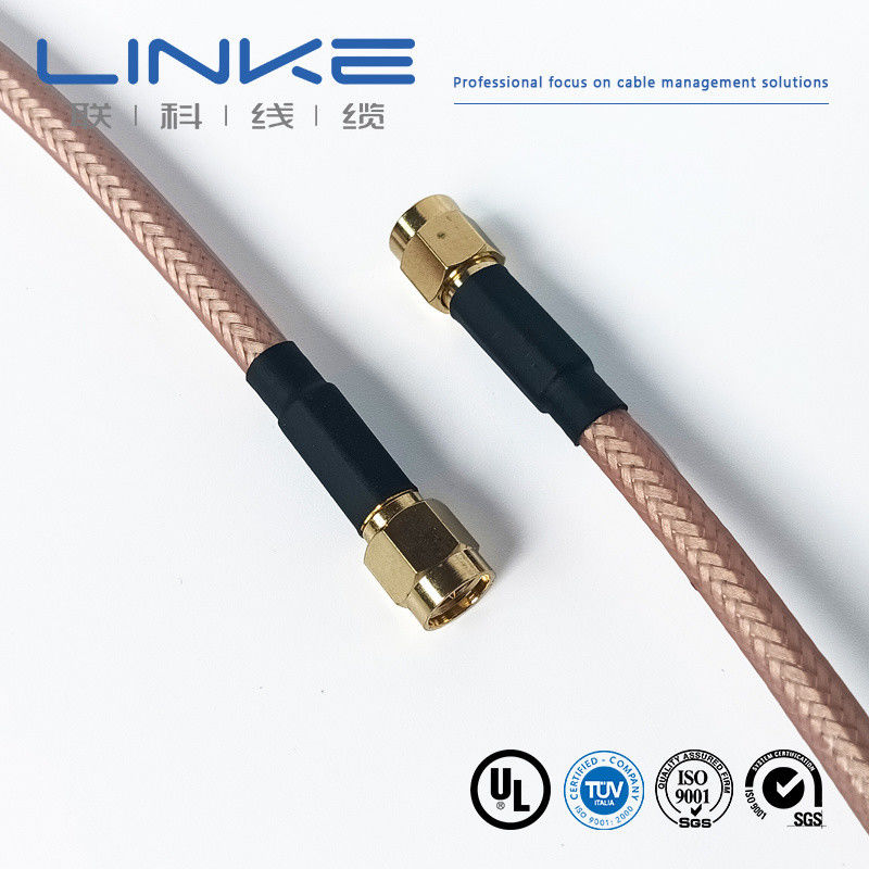 Wurth Elektronik RG142 cabo coaxial 50 Ω, 4,95 mm OD SMA masculino para SMA masculino branco cabo de veículo de energia nova