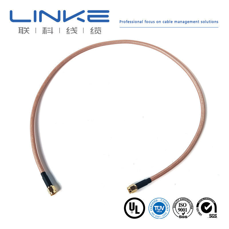 Wurth Elektronik RG142 cabo coaxial 50 Ω, 4,95 mm OD SMA masculino para SMA masculino branco cabo de veículo de energia nova