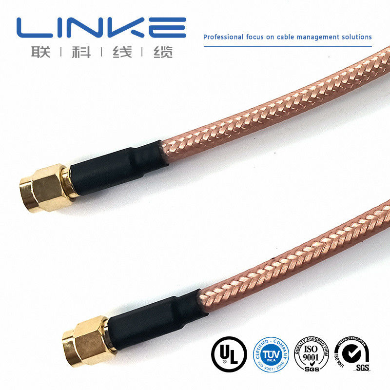 Wurth Elektronik RG142 cabo coaxial 50 Ω, 4,95 mm OD SMA masculino para SMA masculino branco cabo de veículo de energia nova