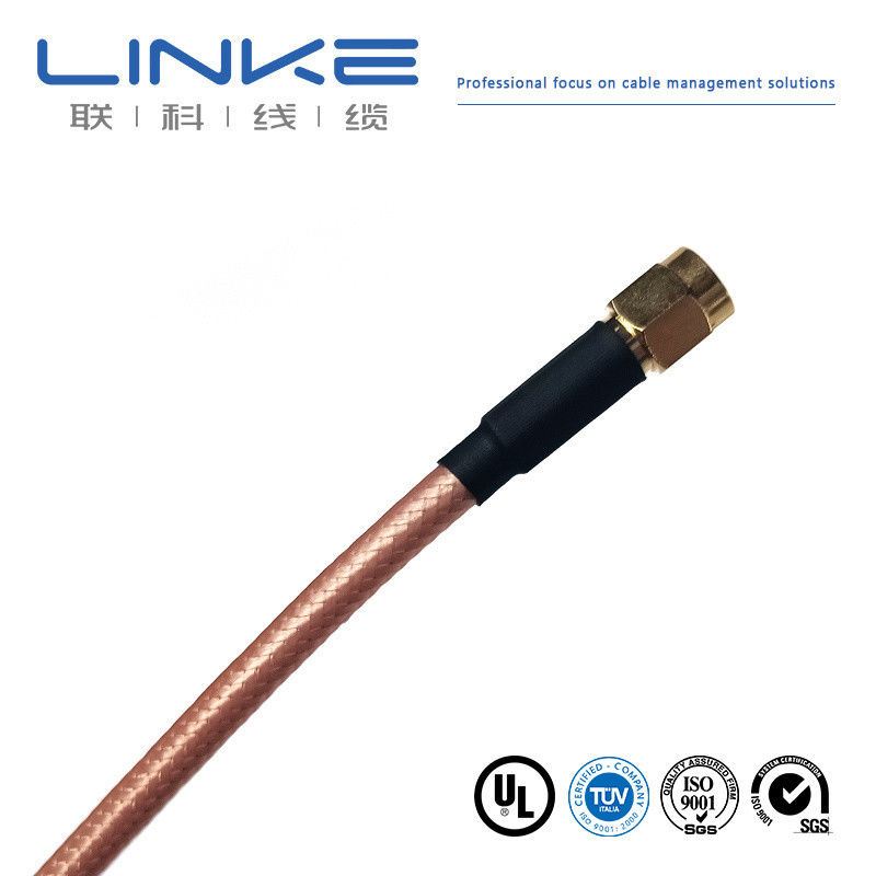 Wurth Elektronik RG142 cabo coaxial 50 Ω, 4,95 mm OD SMA masculino para SMA masculino branco cabo de veículo de energia nova