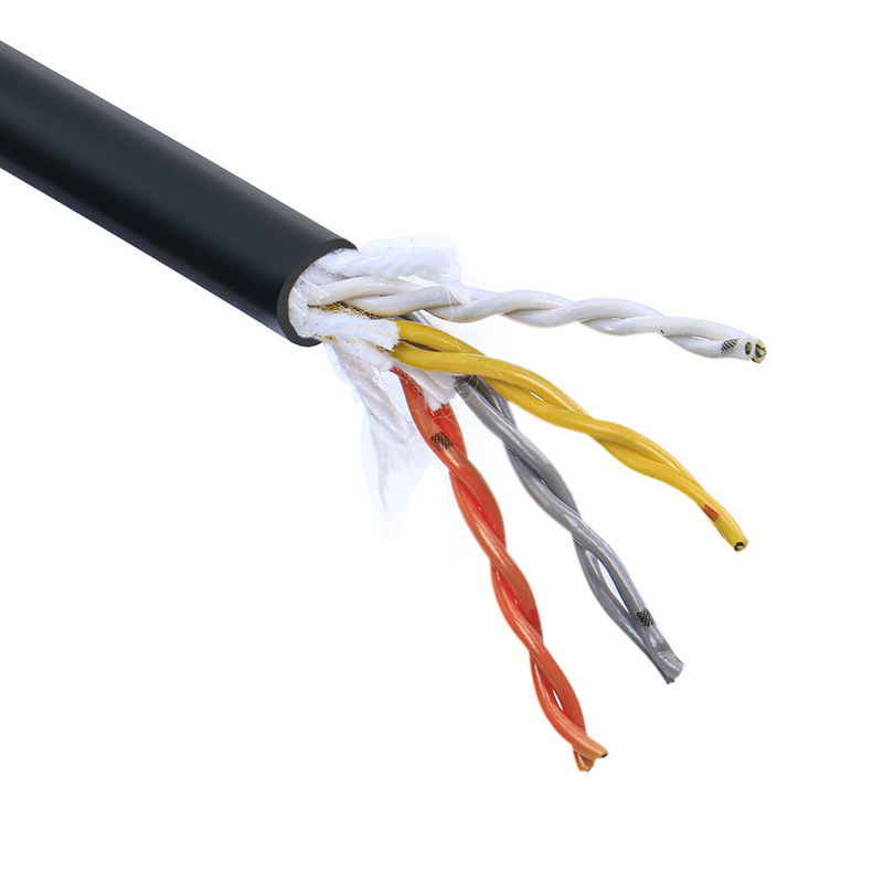 Cabo de Dados Blindado Personalizado CAT6 FTP com Revestimento LSZH Retardante de Chama para Transmissão de Dados de Alta Velocidade