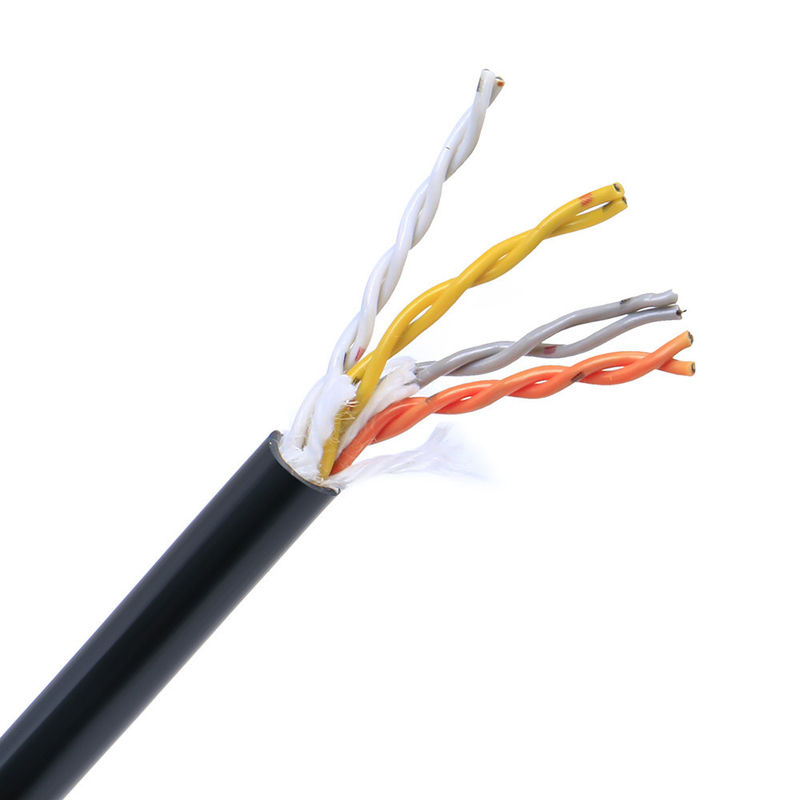Cabo de Dados Blindado Personalizado CAT6 FTP com Revestimento LSZH Retardante de Chama para Transmissão de Dados de Alta Velocidade
