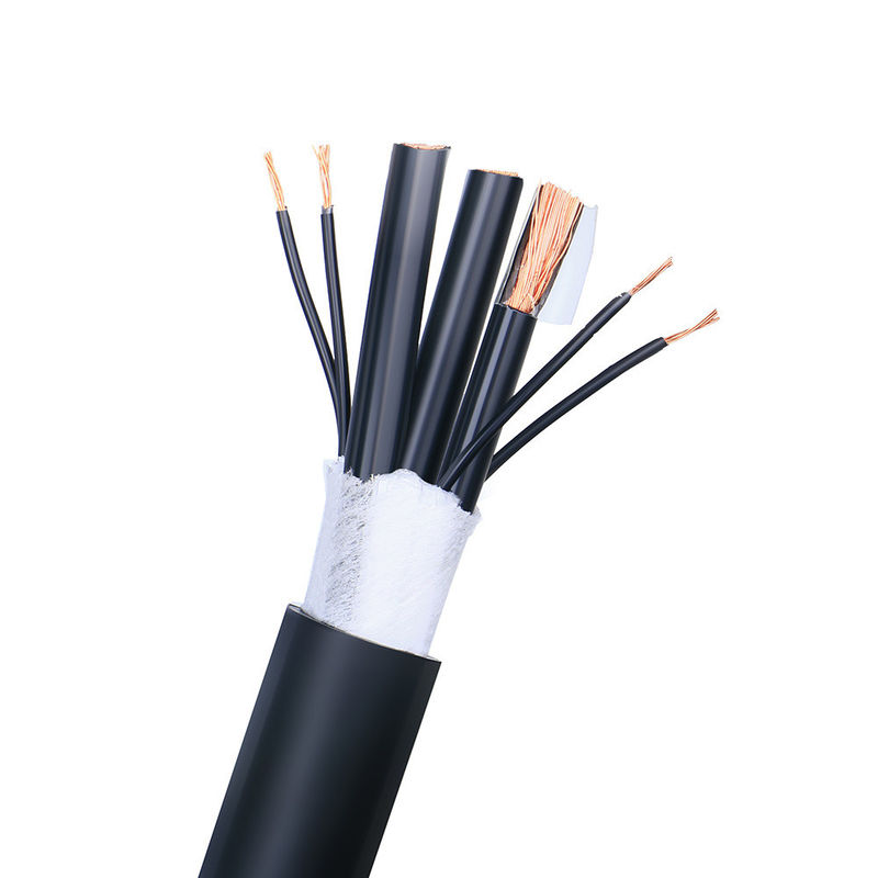 Cable coaxial de comunicação de condutor de tubo de cobre liso com material de núcleo de fio de lata