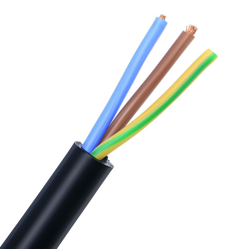 1.5mm 2.5mm 4mm 6mm Cabo Elétrico Multi Núcleo Flexível Redondo 3 Fio Elétrico Isolado em PVC Rvv