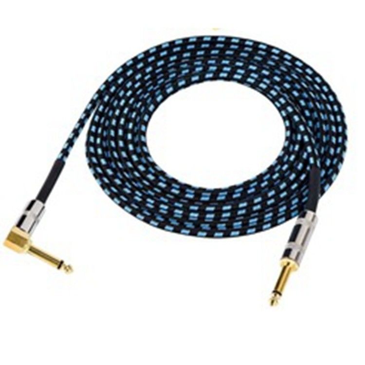 Cabo de áudio de instrumento elétrico de 10FT 3m Jack para Jack Conector personalizado 6.35mm Opção