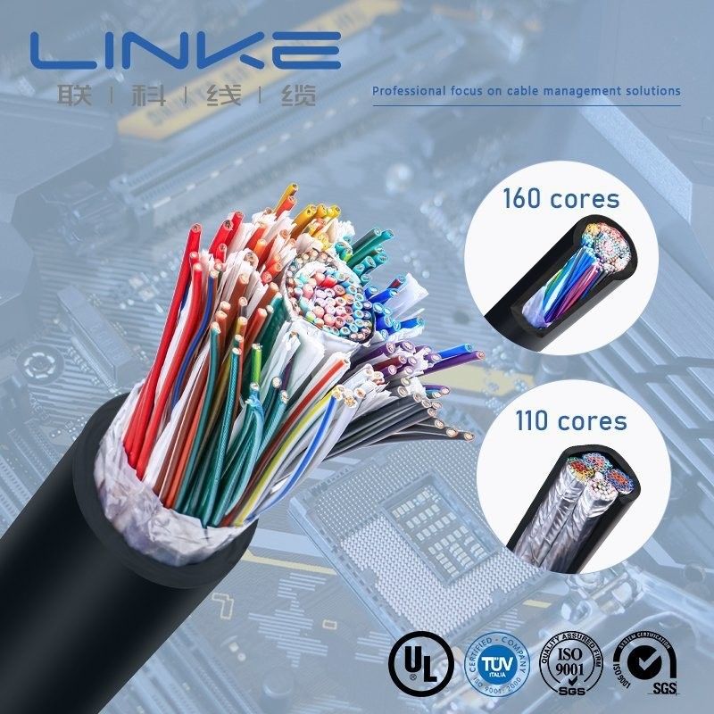 UL2464 22AWG *110c Cable Multicore para Equipamentos Eletrônicos em Material de Envelope de PVC Flexível Equipamento de Jaqueta de PVC Cablagem interna