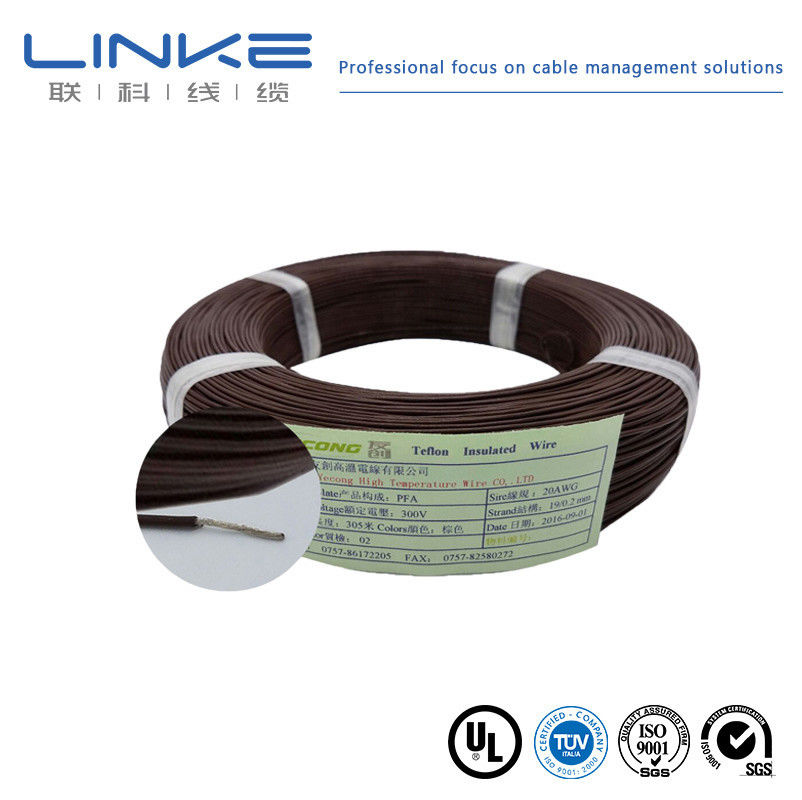 10-30AWG fio de cobre enlatado núcleo FEP isolamento UL1330 fio de alimentação cabo elétrico de alta temperatura