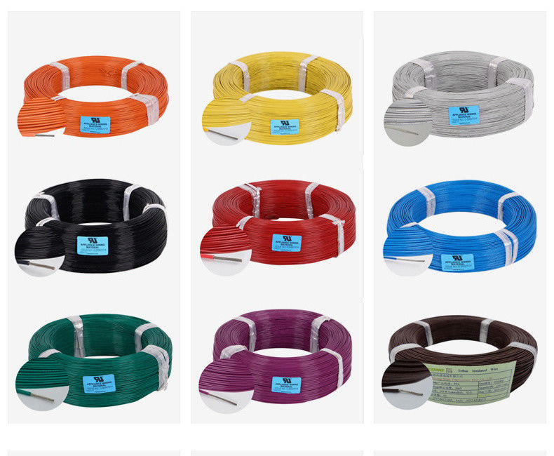 10-30AWG Conector de fio de cobre em lata Isolamento FEP UL1330 Cabo elétrico de fio de alimentação para aplicações de alta temperatura