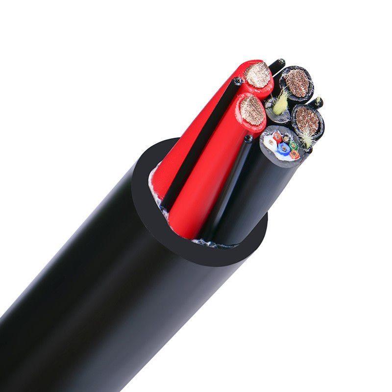 Cable de fio elétrico isolado de PVC personalizado com bainha impermeável e múltiplos núcleos