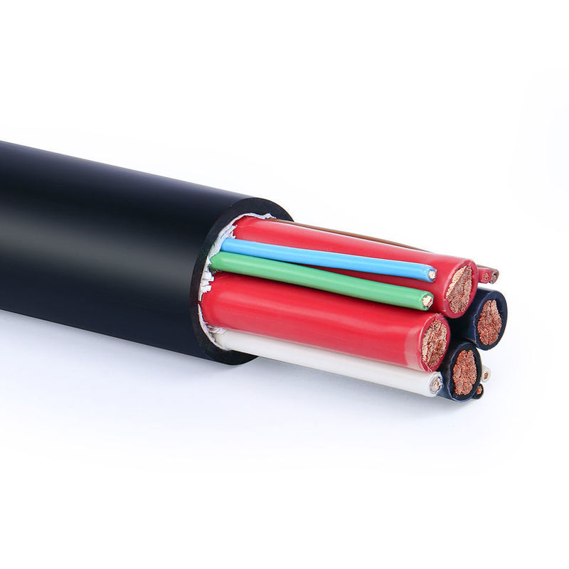 Cable de fio elétrico isolado de PVC personalizado com bainha impermeável e múltiplos núcleos