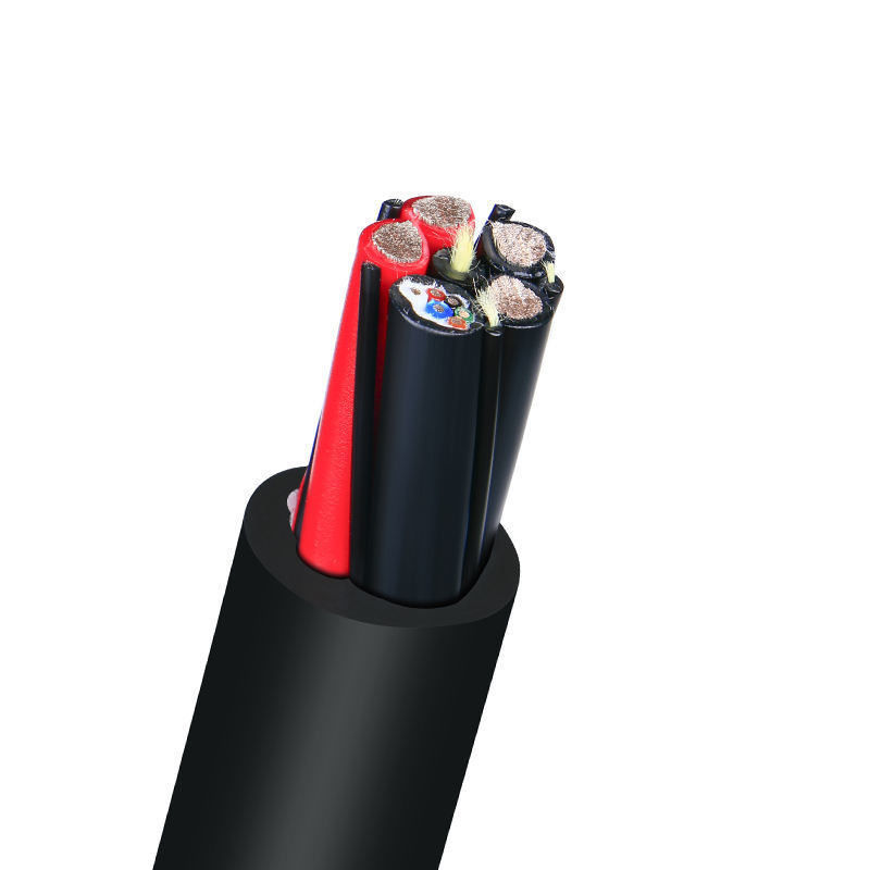 Cable de fio elétrico isolado de PVC personalizado com bainha impermeável e múltiplos núcleos