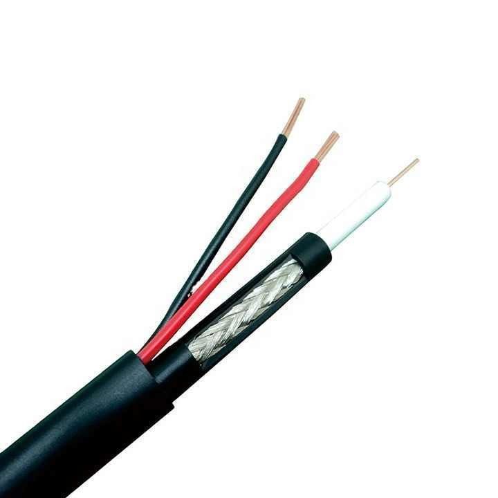 UL1007 30 AWG Black Power PVC Condutor de cobre Cable eléctrico coaxial