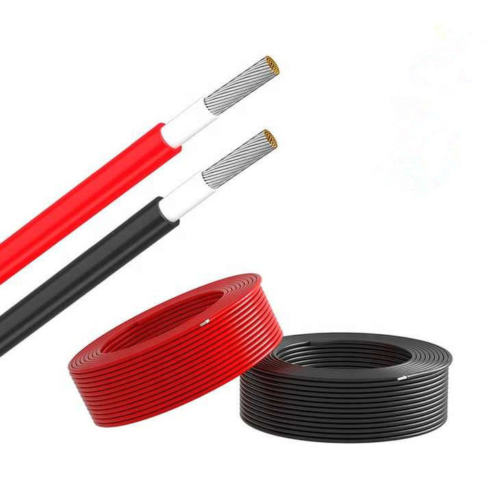 Cable fotovoltaico de 2.5 mm Panel solar de corrente contínua Cable de alimentação com condutor de cobre em lata
