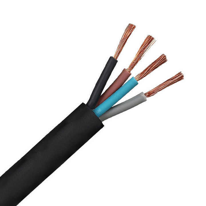 Cabos elétricos subterrâneos revestidos de borracha de PVC flexíveis de 0,5 mm2 para um desempenho suave