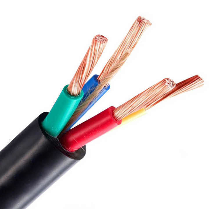 Cabos elétricos subterrâneos revestidos de borracha de PVC flexíveis de 0,5 mm2 para um desempenho suave