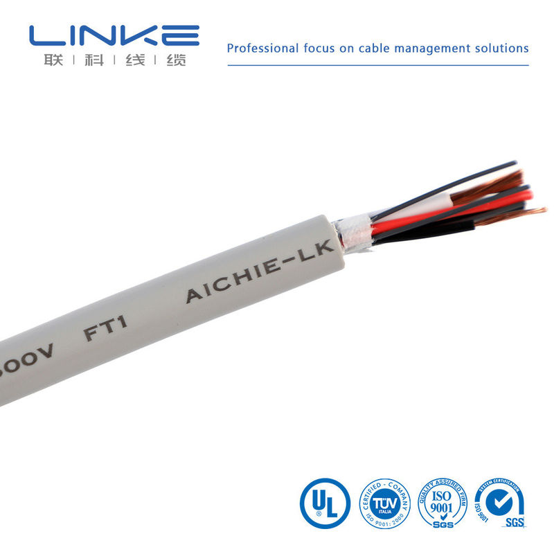Fios de cobre enlatados com isolamento UL 2587 Cabos de PVC blindados Flexíveis de corrente elétrica