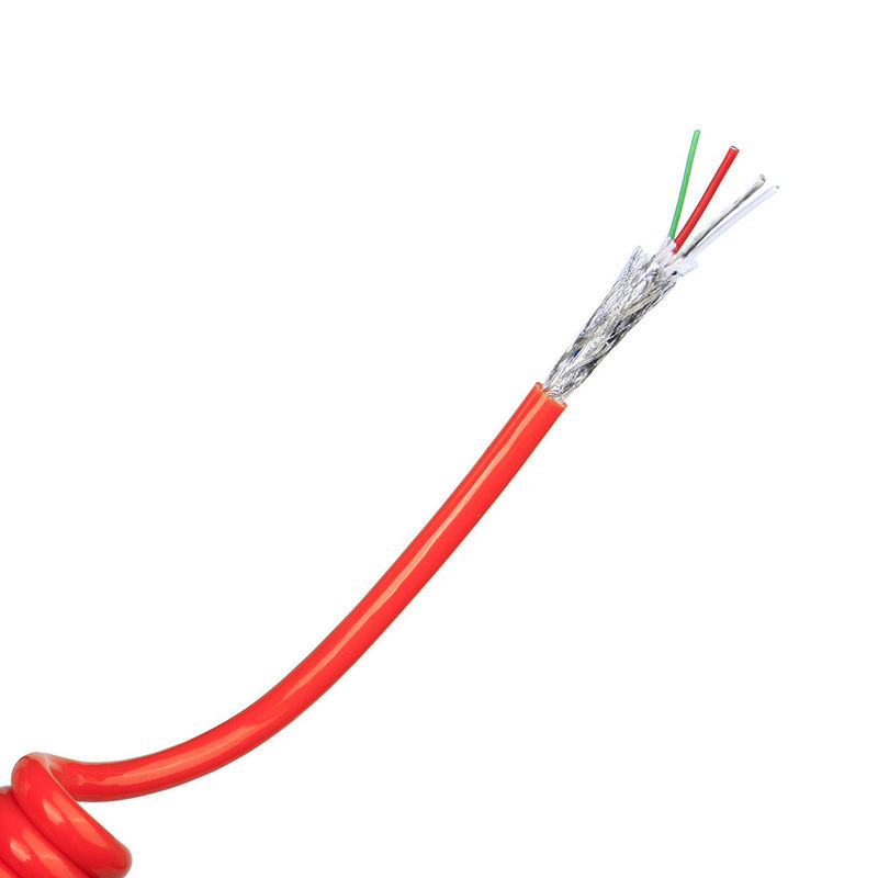 US TPU/PUR/PU Cabo de Primavera Espiral Com Elasticidade Forte Condutor de cobre nu