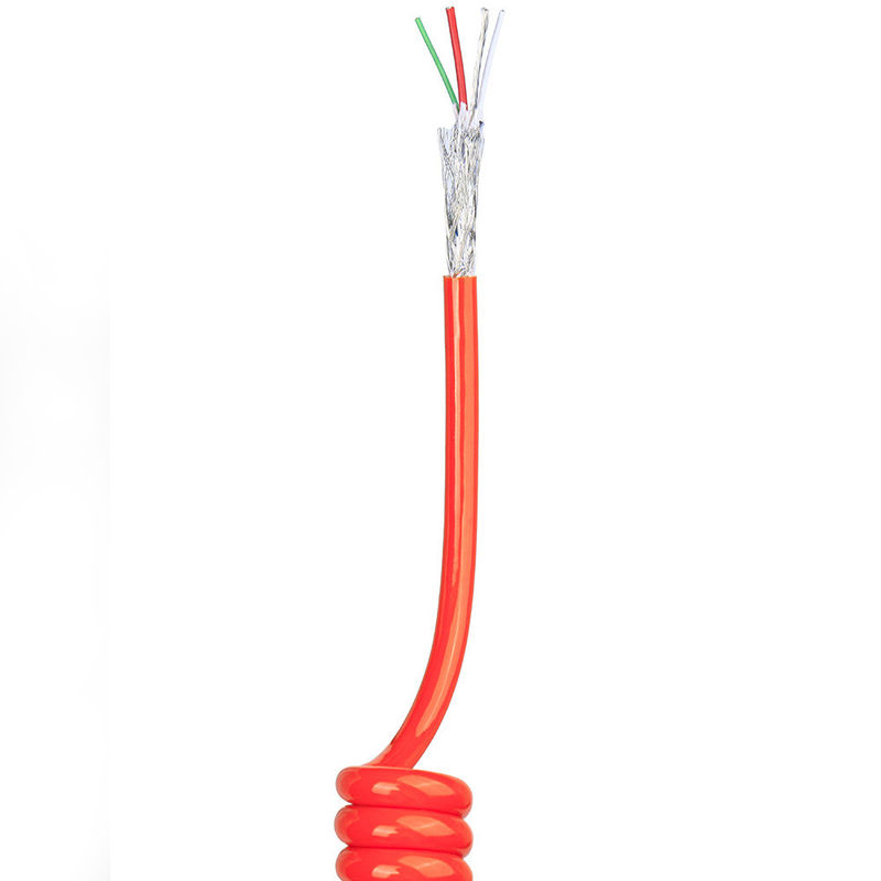 US TPU/PUR/PU Cabo de Primavera Espiral Com Elasticidade Forte Condutor de cobre nu