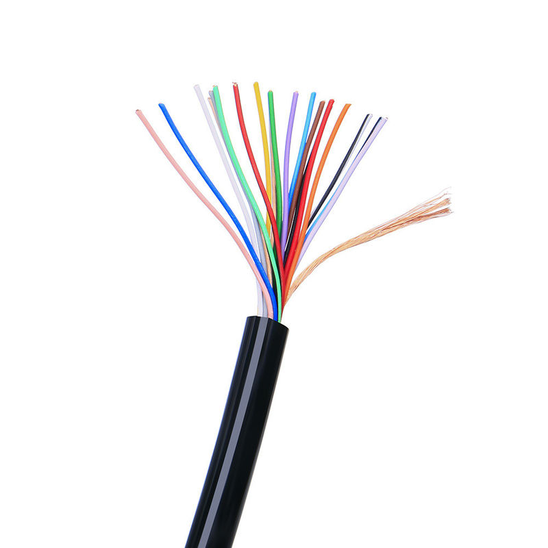 Cabo de controle multicore blindado 26AWG 28AWG 4 núcleos Cobre PVC Cabo de sinal