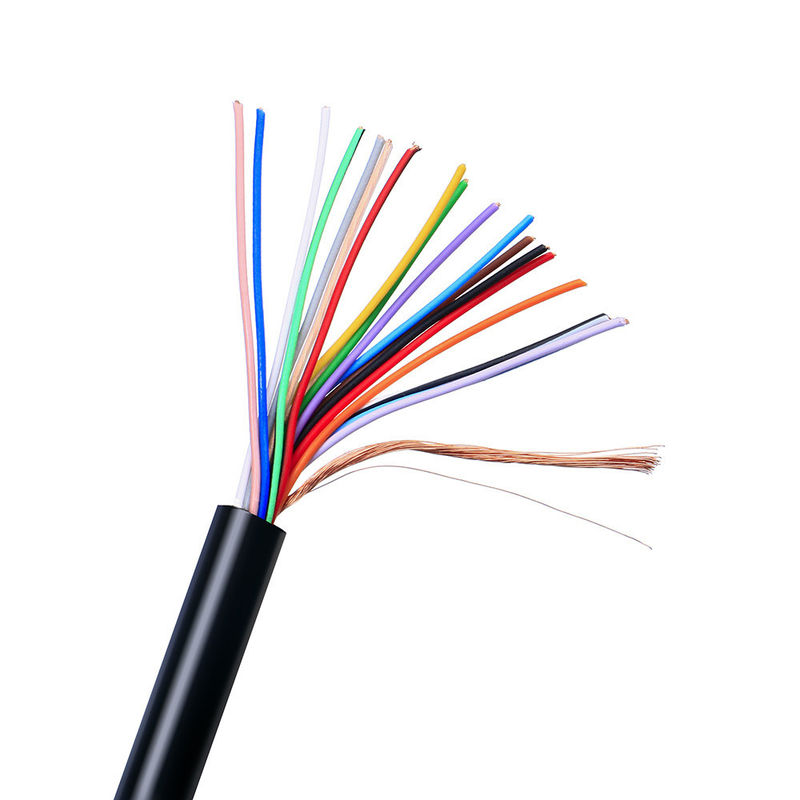 Cabo de controle multicore blindado 26AWG 28AWG 4 núcleos Cobre PVC Cabo de sinal