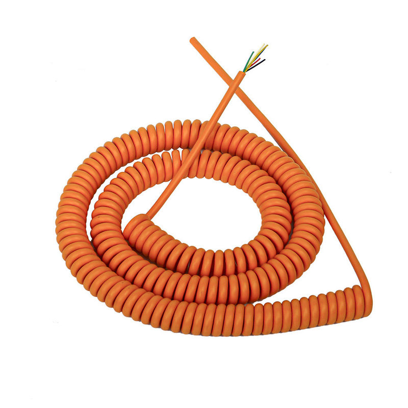 Conductor de cobre PVC Envoltura Retardante de Chama Extensão Chumbo Espiral Cabo de Alimentação de Primavera Enrolada