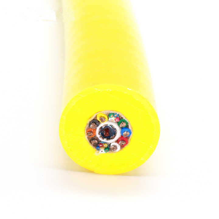 Cabos submarinos de ROV flutuantes leves com núcleo de cobre e bainha de espuma PUR