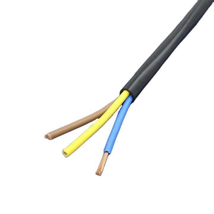 2 núcleo de cobre fio elétrico PVC cabo de alimentação 2,5 mm com baixa e média tensão