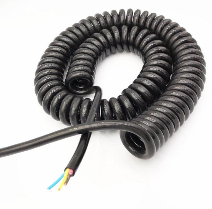 Cabos de controlo industrial personalizados para processamento de alta potência Cabos em espiral OEM com certificação UL