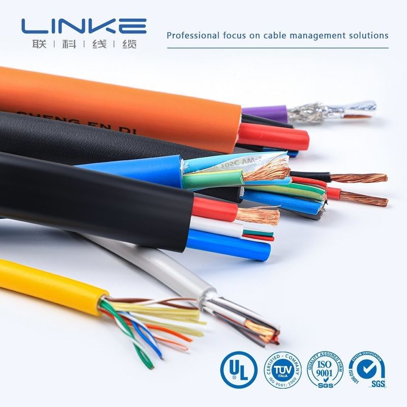 Cabos de controlo industrial isolados de cobre mole e PVC 60227 IEC 52 53rvv Cabos de controlo multi-núcleo