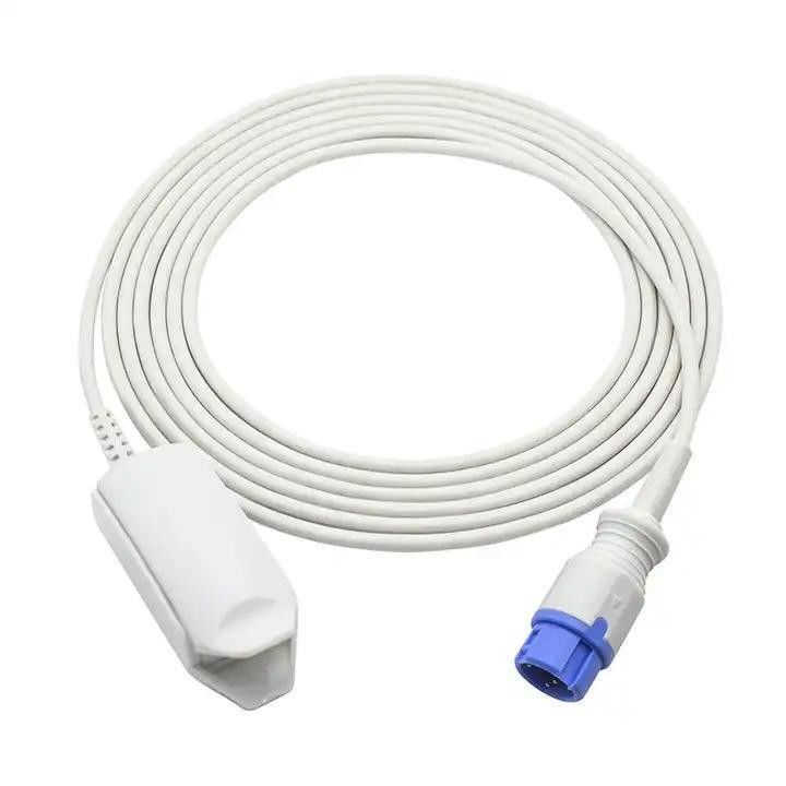 TPU Jacket Condutor de cobre enlatado e escudo SpO2 cabo bruto para o oxímetro de pulso isolamento de silicone de grau médico