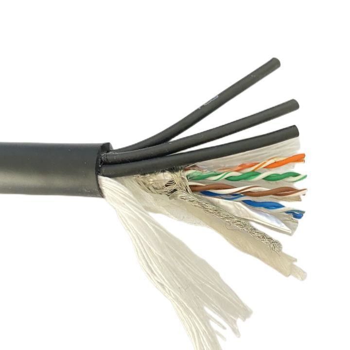 Cable de rede de cobre de alta flexibilidade composto Cat 5 personalizado para estação de energia
