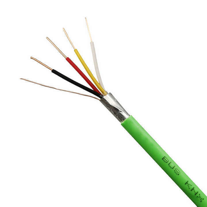 Baixa e Média Voltagem Capa Verde Pura Pode Bus Cable de Bus Industrial Customização Cable de fio Elétrico