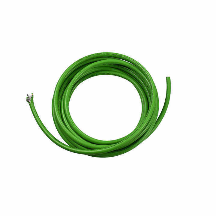 Material do condutor de cobre / estanho de cobre personalizado Verde PUR Jacket Canbus cabo de ônibus industrial com forma de fio redondo