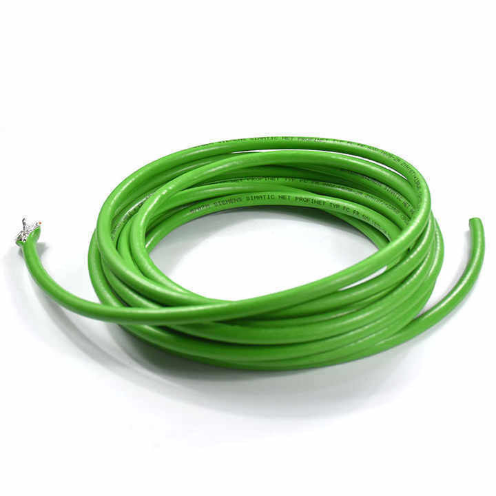 Material do condutor de cobre / estanho de cobre personalizado Verde PUR Jacket Canbus cabo de ônibus industrial com forma de fio redondo