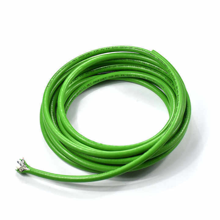 Material do condutor de cobre / estanho de cobre personalizado Verde PUR Jacket Canbus cabo de ônibus industrial com forma de fio redondo