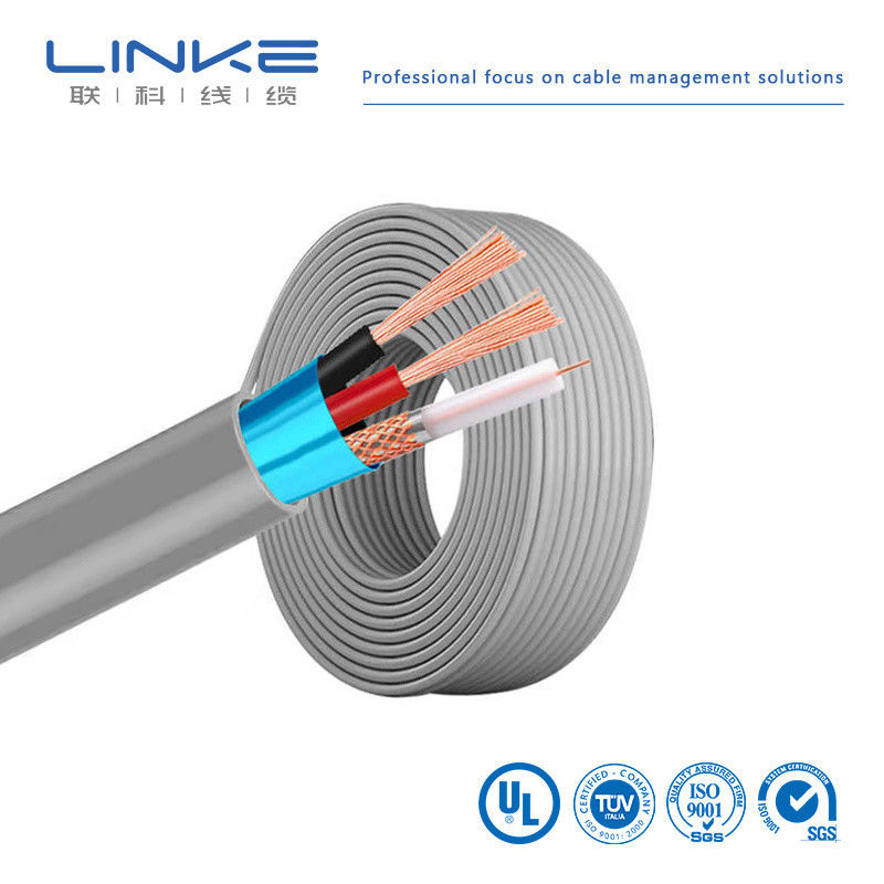 UL20276 24-28 AWG Conductor de cobre enlatado Multicore Braided Shielded PVC Jacketed Cable de computador