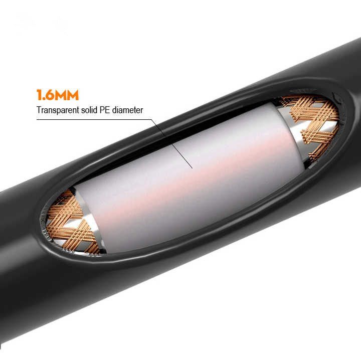 UL20276 24-28 AWG Conductor de cobre enlatado Multicore Braided Shielded PVC Jacketed Cable de computador