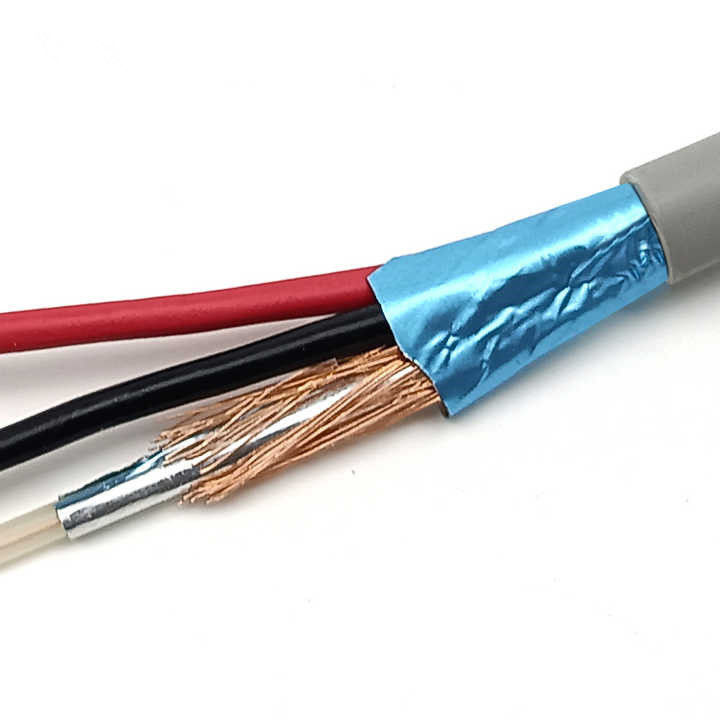 Cabo coaxial de cobre nu 750hm 100 metros cabo Rg174 com camisa de PVC de corrente 300V