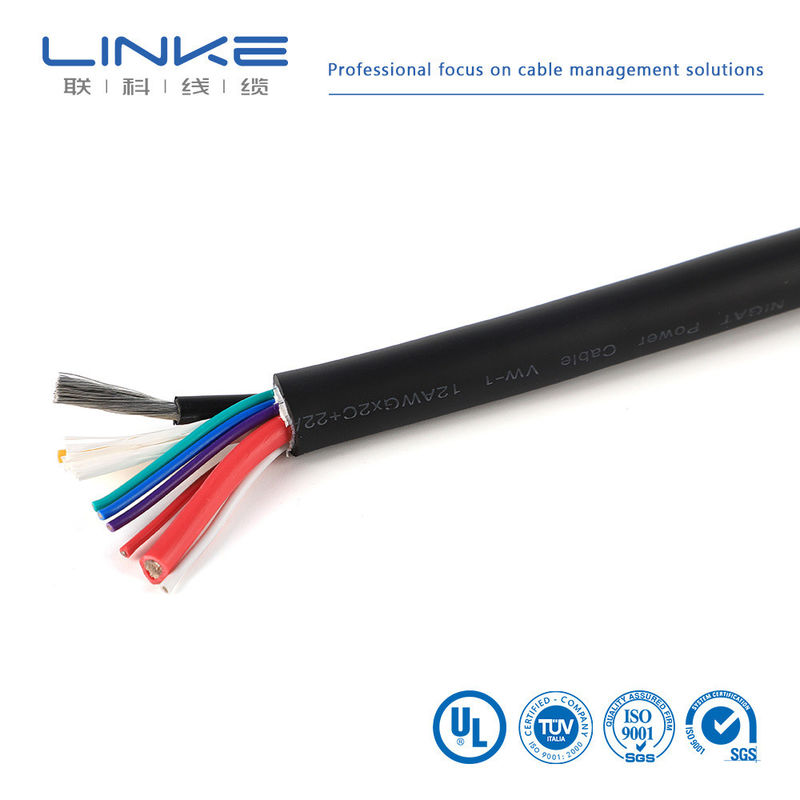 Cabos automotivos de cobre enlatados de dupla blindagem de alta tensão para aplicações de baixa e média tensão