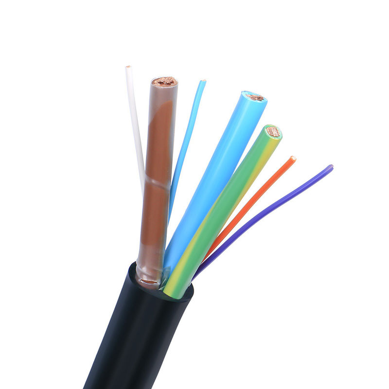Cable de controlo de acesso de revestimento de PVC com múltiplos núcleos flexíveis