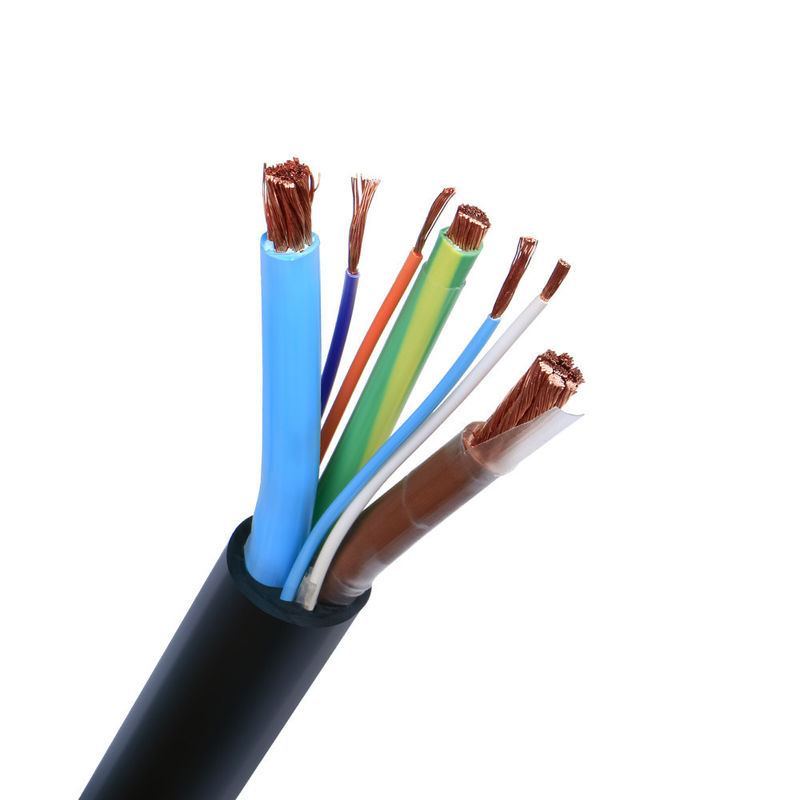 Cable de controlo de acesso de revestimento de PVC com múltiplos núcleos flexíveis